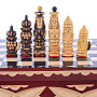 Шахматы деревянные в ларце "Резные" 19х19 см, фотография 7. Интернет-магазин ЛАВКА ПОДАРКОВ