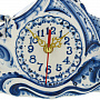 Часы настольные "Кораблик". Гжель, фотография 2. Интернет-магазин ЛАВКА ПОДАРКОВ