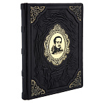 0070443 Книга ЛЕРМОНТОВ М.Ю. "ИЗБРАННАЯ ЛИРИКА" кож. переплет, ручная работа