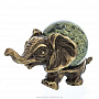 Бронзовая скульптура "Слон с шаром", фотография 2. Интернет-магазин ЛАВКА ПОДАРКОВ