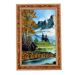 0073690-19*28см ПАННО настенное ПЕЙЗАЖ янтарная крошка (15*24см)