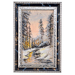 Картина на бересте "Зимняя сказка" 14,5х24 см