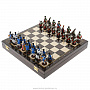 Шахматный ларец с оловянными фигурами "Полтава" 37х37 см, фотография 8. Интернет-магазин ЛАВКА ПОДАРКОВ