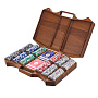 Покерный набор в резном чемоданчике из ясеня "Арабеска-5", фотография 5. Интернет-магазин ЛАВКА ПОДАРКОВ