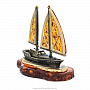Статуэтка с янтарем "Корабль Попутный ветер", фотография 4. Интернет-магазин ЛАВКА ПОДАРКОВ