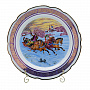 Сувенирная тарелка "Русская тройка. Зима", фотография 3. Интернет-магазин ЛАВКА ПОДАРКОВ