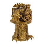 0017235 Бронза КОЛОКОЛЬЧИК "Садись-ка, Ваня, на лопату!" 