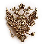 0029736 Микляихское литье МАГНИТ"ГЕРБ РОССИИ 30-60-е годы XVIIIв." (арт.021)