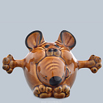 0025290 Сувенир Скульптура  "МЫШЬ обнимашка" 13*9см