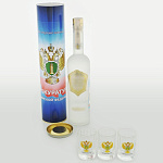 0021906 НАБОР "Страт.запас":футляр/бут.+3стопки "Прокуратура РФ"37*16см  в ПУ 