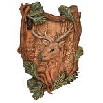 0068674  Панно-щит  из нат. дерева "Косуля" 40*26см