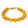 Браслет из натурального янтаря "Шары", фотография 2. Интернет-магазин ЛАВКА ПОДАРКОВ