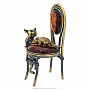 Статуэтка с янтарем "Кот и мышка на стуле", фотография 3. Интернет-магазин ЛАВКА ПОДАРКОВ
