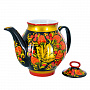 Чайник заварочный 0,7 л "Клубника". Хохлома, фотография 1. Интернет-магазин ЛАВКА ПОДАРКОВ