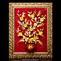 Картина янтарная "Букет в вазе" 78 х 98 см, фотография 1. Интернет-магазин ЛАВКА ПОДАРКОВ