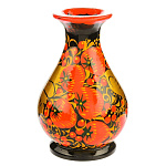 2247/С/ Хохлома ВАЗА МАЛАЯ 12*7см цвета в ассортименте