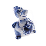  ГЖЕЛЬ Скульптура "ДРАКОН" гоша мал h=6,5 см 