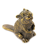 0033552 Сувенир НАПЕРСТОК "БОБР" Бронза 4*3,5см