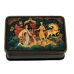 Шкатулка с художественной росписью "Стрелец и Василиса-царевна"