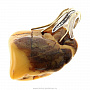 Кулон из янтаря "Янтарное сердце", фотография 2. Интернет-магазин ЛАВКА ПОДАРКОВ