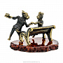 Статуэтка с янтарем "Коты-аристократы", фотография 4. Интернет-магазин ЛАВКА ПОДАРКОВ