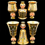 0038274/ФР-6п Златоуст НАБОР РЮМОК "Хоровод " 6 персон (дамы-кавалеры) в П/У