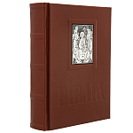 0074194 КНИГА  "БИБЛИЯ ГЮСТАВА ДОРЕ" с иллюстрац нат. кожа