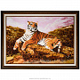 Картина янтарная "Тигр" 70х100 см, фотография 1. Интернет-магазин ЛАВКА ПОДАРКОВ