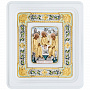 Настенная икона "Святая Троица" 13х11,5 см, фотография 1. Интернет-магазин ЛАВКА ПОДАРКОВ