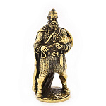0029746-БУЛАВА Микляихское литье Статуэтка БОГАТЫРЬ С БУЛАВОЙ (Р-41)