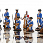 Шахматный ларец с оловянными фигурами "Полтава" 48х48 см, фотография 13. Интернет-магазин ЛАВКА ПОДАРКОВ