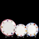 0030994/81.19294.00.1 ЛФЗ К-КТ ТАРЕЛОК Европейская Пасхальная трапеза "Аметист"(с глуб) 1/3 ТН1