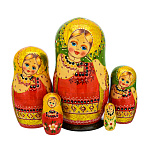 Матрешка "Сарафан" 5 мест
