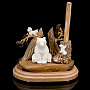 Подставка под ручку со скульптурой из рога лося и кости мамонта "Медведь", фотография 1. Интернет-магазин ЛАВКА ПОДАРКОВ