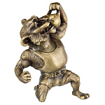 0068612 Бронза скульптура "Тигр" в/к выс.14см