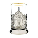 0037195-ник Подстаканник никелированный "БАЛЕРИНА" ПРЕЗЕНТ