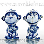 /коб Гжель СКУЛЬПТУРА "ОБЕЗЬЯНКА ЧИТА"