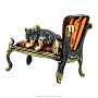 Статуэтка с янтарем "Кот на кушетке", фотография 4. Интернет-магазин ЛАВКА ПОДАРКОВ