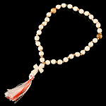 0074001 Бивень мамонта ЧЕТКИ бочонок ПРАВОСЛАВНЫЕ 9*10мм