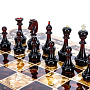 Шахматы с инкрустацией и фигурами из янтаря "Арабески-Марин" 56х56 см, фотография 2. Интернет-магазин ЛАВКА ПОДАРКОВ