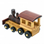 Деревянная игрушка "Паровоз", фотография 2. Интернет-магазин ЛАВКА ПОДАРКОВ
