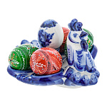 0063484 Гжель ПАСХАЛЬНИЦА "КУРОЧКА"