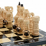 Шахматы деревянные резные "Дорожные" 30х30 см, фотография 5. Интернет-магазин ЛАВКА ПОДАРКОВ
