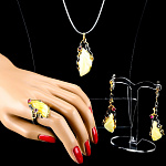 0025544/№2 Серебро 925 К-т серьги 6,22; кольцо 7,61