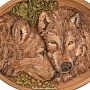 Панно из натурального дерева "Волки" 35х27 см, фотография 2. Интернет-магазин ЛАВКА ПОДАРКОВ
