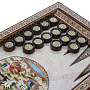 Нарды деревянные с инкрустацией "Шахские забавы" 49х25 см, фотография 4. Интернет-магазин ЛАВКА ПОДАРКОВ