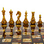 Шахматы с инкрустацией и фигурами из янтаря 30х30 см, фотография 5. Интернет-магазин ЛАВКА ПОДАРКОВ