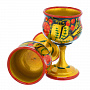 Питейный набор на 4 персоны "Ягоды". Хохлома, фотография 3. Интернет-магазин ЛАВКА ПОДАРКОВ