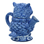Чайник "Филин". Гжель, фотография 4. Интернет-магазин ЛАВКА ПОДАРКОВ