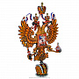 Скульптура из дерева "Герб РФ". Хохлома, фотография 3. Интернет-магазин ЛАВКА ПОДАРКОВ